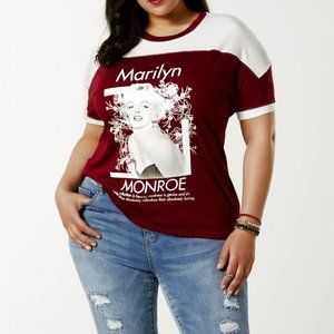 Marilyn Monroe Photo glam pop star Girls Official T-Shirt 2X Plus Size NWT